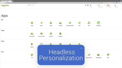Personalization in Headless Projects